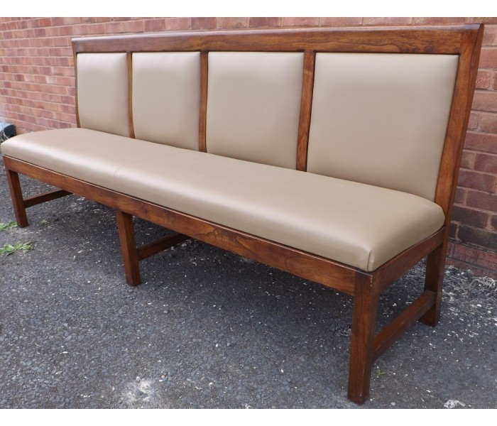 Panel Back 4 Seater Bench