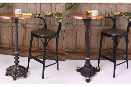 Our New Cast Iron Poseur Table Bases